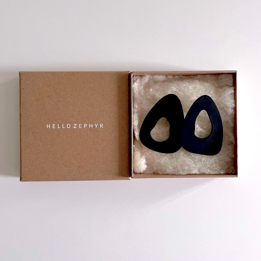 Hello Zephyr Vila Do Bispo Earrings, Handmade, NWOT